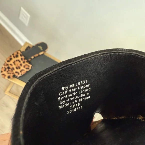 J.Crew Leopard Print Calf Hair Slide Sandals - Picture 9 of 11